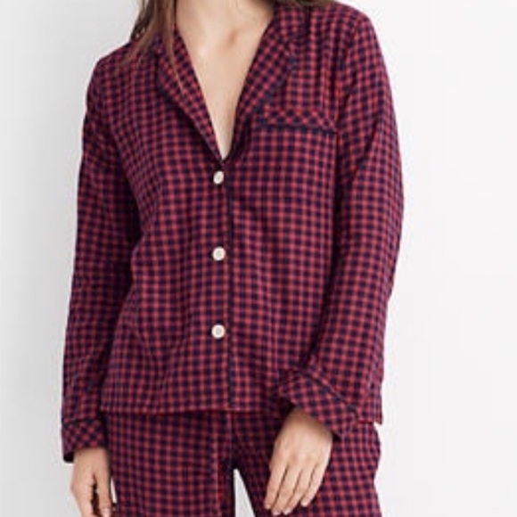 Madewell Other - Gingham Check Madewell Pajama Top NWT M